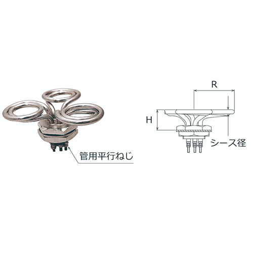 日本sakaguchi坂口电热三项花型加热器P3F-1/P3F-2/P3F-3