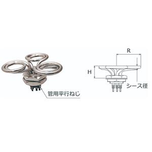 日本sakaguchi坂口电热三项花型加热器P3F-1/P3F-2/P3F-3