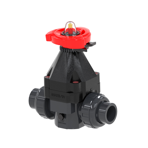 日本ASAHI-YUKIZAI旭有机材树脂夹阀直线流路阀门V01HLUE